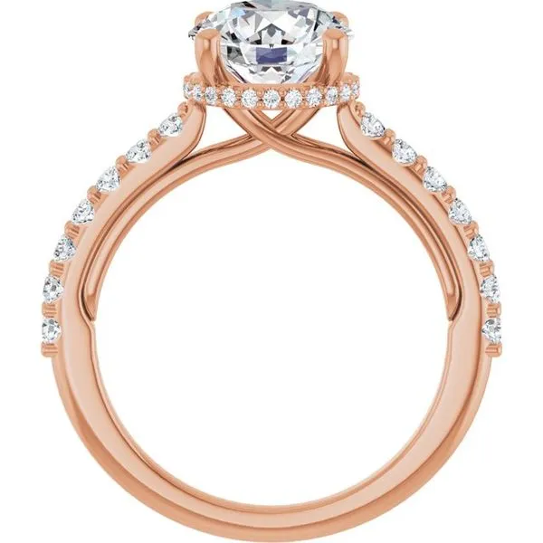 Hidden Halo-Style Engagement Ring Image 2 Raleigh Diamond Fine Jewelry Raleigh, NC