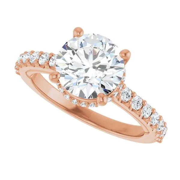 Hidden Halo-Style Engagement Ring Image 5 Raleigh Diamond Fine Jewelry Raleigh, NC