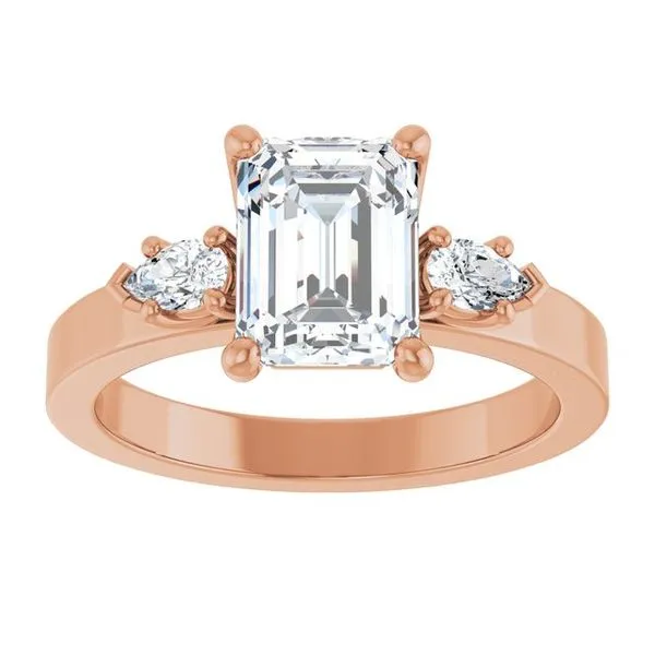 Three-Stone Engagement Ring Image 3 Berilian Jewelers Folsom, CA