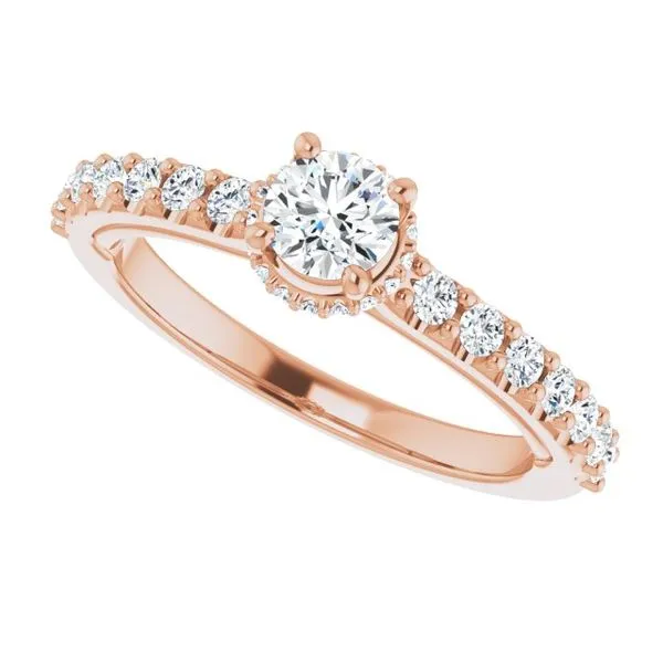 Hidden Halo-Style Engagement Ring Image 5 Arezzo Jewelers Elmwood Park, IL