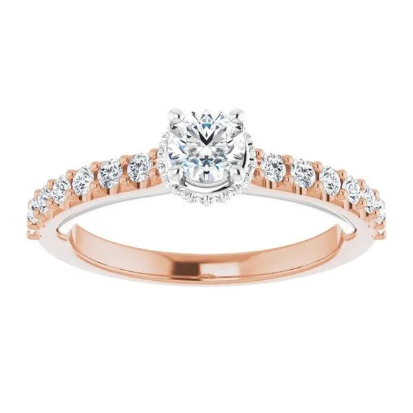 Hidden Halo-Style Engagement Ring Image 3 House of Silva Wooster, OH