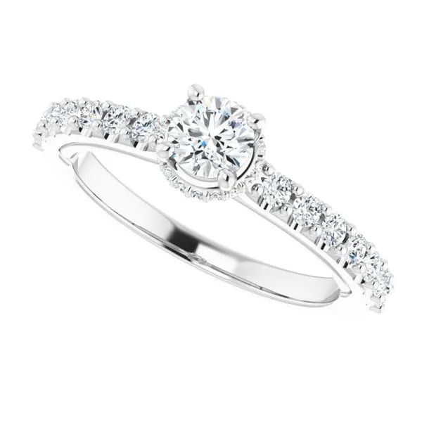Hidden Halo-Style Engagement Ring Image 5 Clater Jewelers Louisville, KY
