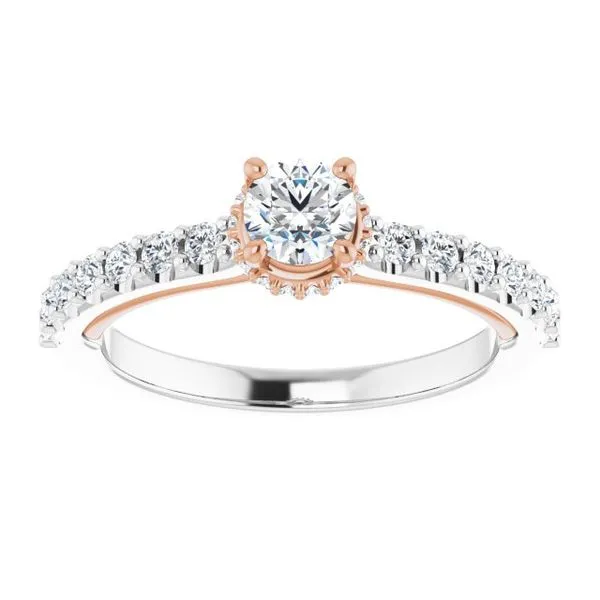 Hidden Halo-Style Engagement Ring Image 3 Arezzo Jewelers Elmwood Park, IL