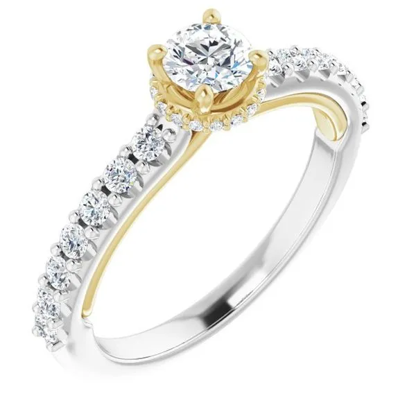 Hidden Halo-Style Engagement Ring Arezzo Jewelers Elmwood Park, IL