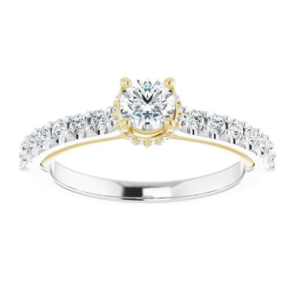 Hidden Halo-Style Engagement Ring Image 3 Arezzo Jewelers Elmwood Park, IL
