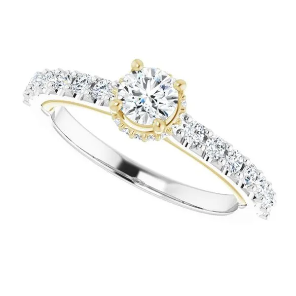 Hidden Halo-Style Engagement Ring Image 5 Clater Jewelers Louisville, KY