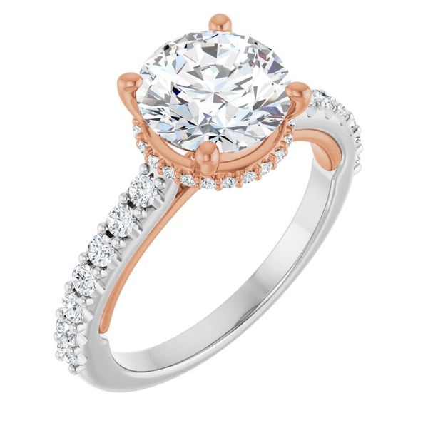 Hidden Halo-Style Engagement Ring