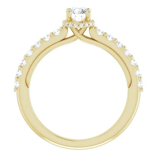 Hidden Halo-Style Engagement Ring Image 2 Clater Jewelers Louisville, KY