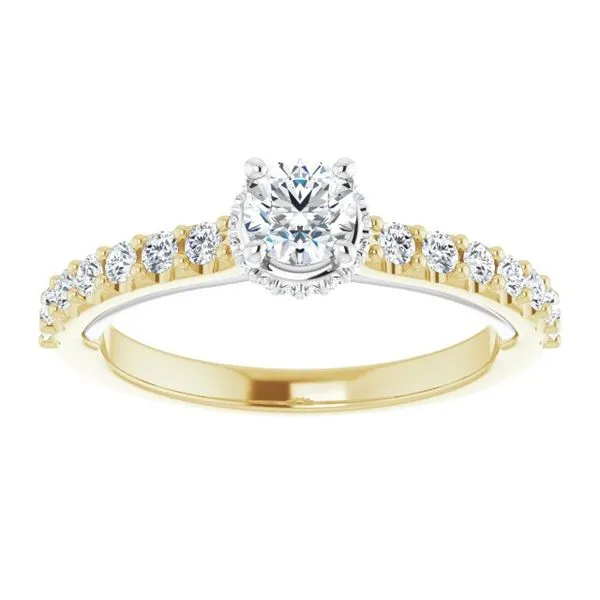 Hidden Halo-Style Engagement Ring Image 3 Arezzo Jewelers Elmwood Park, IL