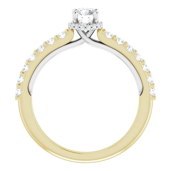 Hidden Halo-Style Engagement Ring Image 2 Clater Jewelers Louisville, KY