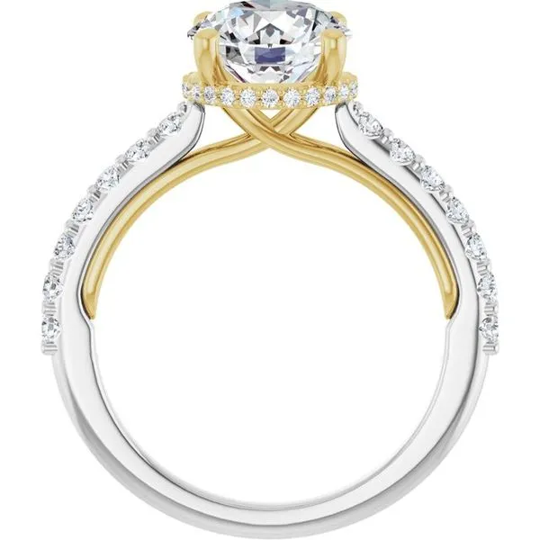 Hidden Halo-Style Engagement Ring Image 2 Clater Jewelers Louisville, KY