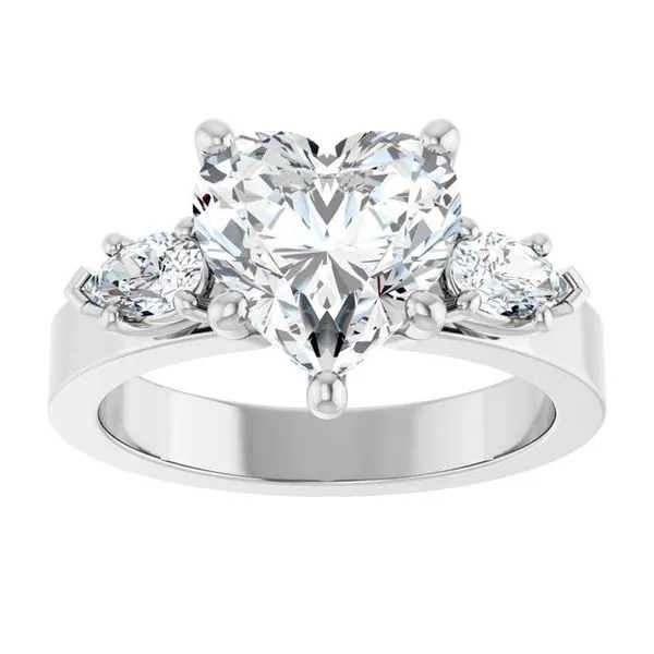 Three-Stone Engagement Ring Image 3 Raleigh Diamond Fine Jewelry Raleigh, NC