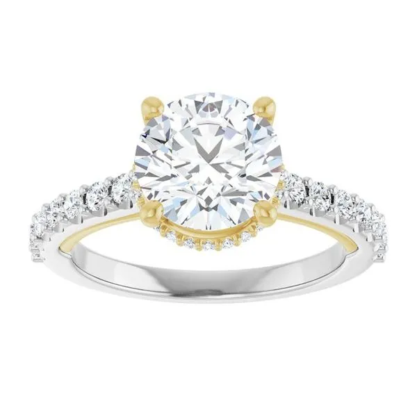 Hidden Halo-Style Engagement Ring Image 3 Arezzo Jewelers Elmwood Park, IL