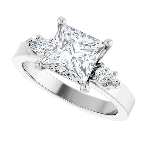 Three-Stone Engagement Ring Image 5 Berilian Jewelers Folsom, CA