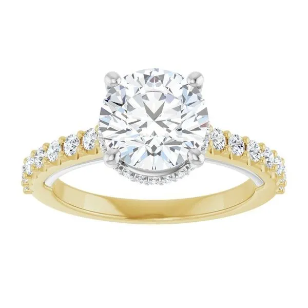 Hidden Halo-Style Engagement Ring Image 3 Raleigh Diamond Fine Jewelry Raleigh, NC