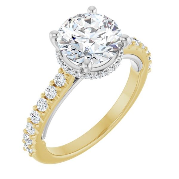 Hidden Halo-Style Engagement Ring