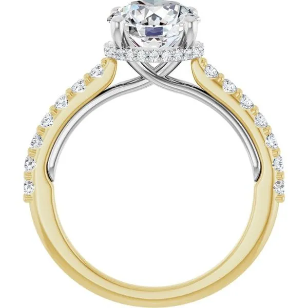 Hidden Halo-Style Engagement Ring Image 2 Clater Jewelers Louisville, KY