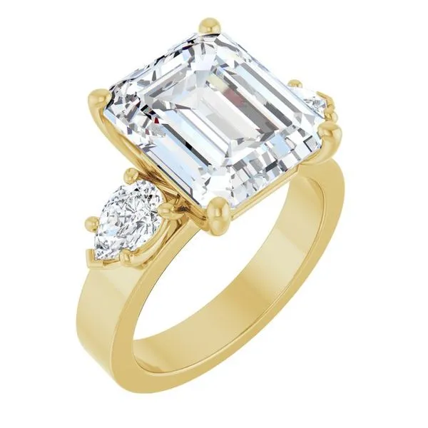 Three-Stone Engagement Ring Berilian Jewelers Folsom, CA