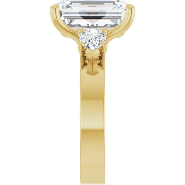 Three-Stone Engagement Ring Image 4 Berilian Jewelers Folsom, CA