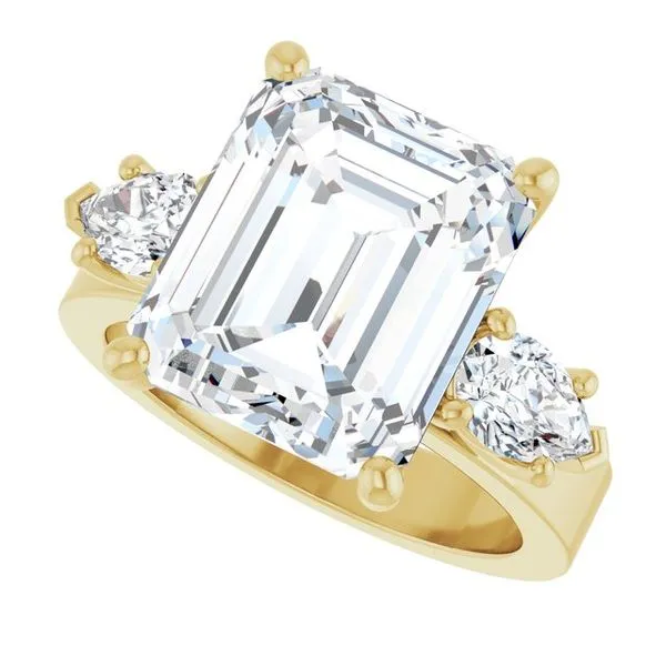 Three-Stone Engagement Ring Image 5 Berilian Jewelers Folsom, CA