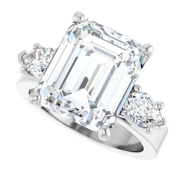 Three-Stone Engagement Ring Image 5 Berilian Jewelers Folsom, CA