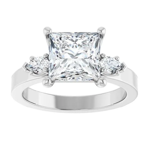 Three-Stone Engagement Ring Image 3 Berilian Jewelers Folsom, CA