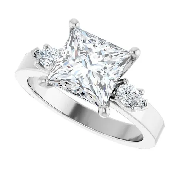 Three-Stone Engagement Ring Image 5 Berilian Jewelers Folsom, CA