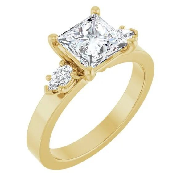 Three-Stone Engagement Ring Berilian Jewelers Folsom, CA