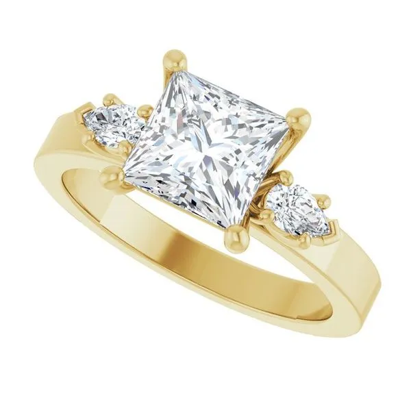 Three-Stone Engagement Ring Image 5 Berilian Jewelers Folsom, CA