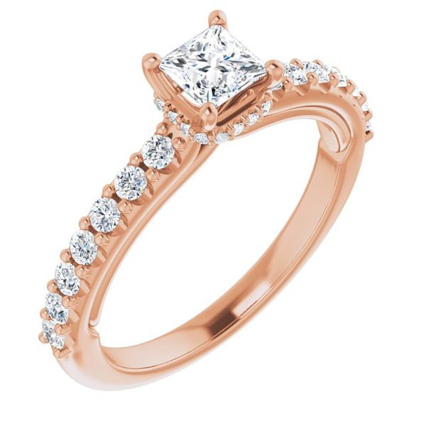 Hidden Halo-Style Engagement Ring