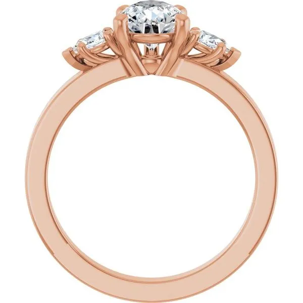 Three-Stone Engagement Ring Image 2 Berilian Jewelers Folsom, CA