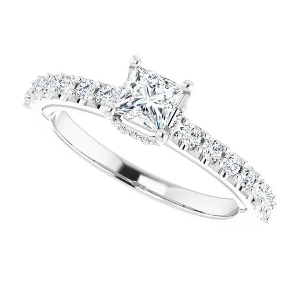 Hidden Halo-Style Engagement Ring Image 5 Clater Jewelers Louisville, KY