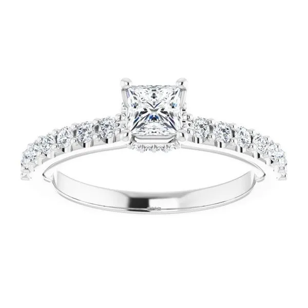 Hidden Halo-Style Engagement Ring Image 3 Rox Atlanta Jewelers Decatur, GA