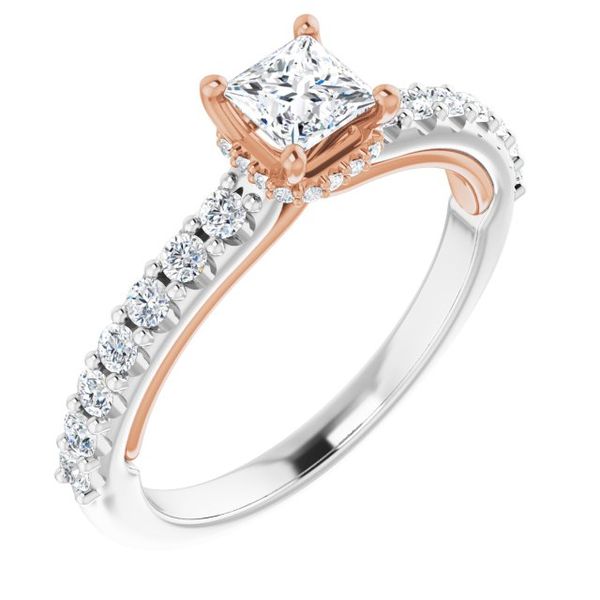 Hidden Halo-Style Engagement Ring