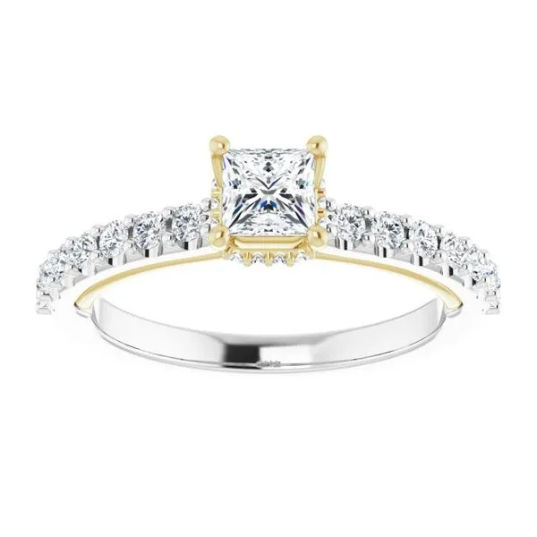 Hidden Halo-Style Engagement Ring Image 3 Austin's Fine Diamonds & Jewelry Lyndhurst, NJ