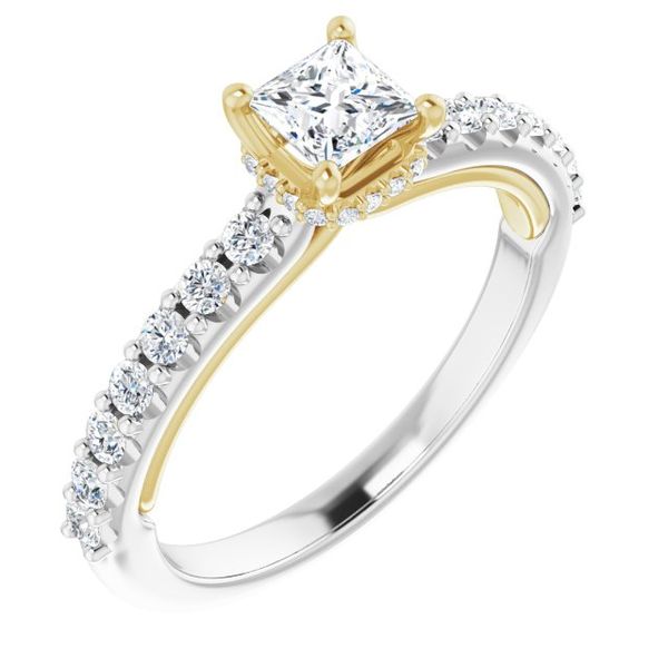 Hidden Halo-Style Engagement Ring