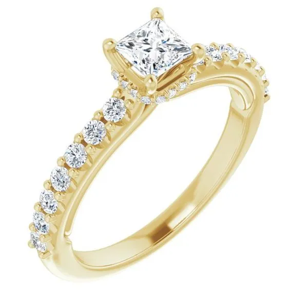 Hidden Halo-Style Engagement Ring Arezzo Jewelers Elmwood Park, IL