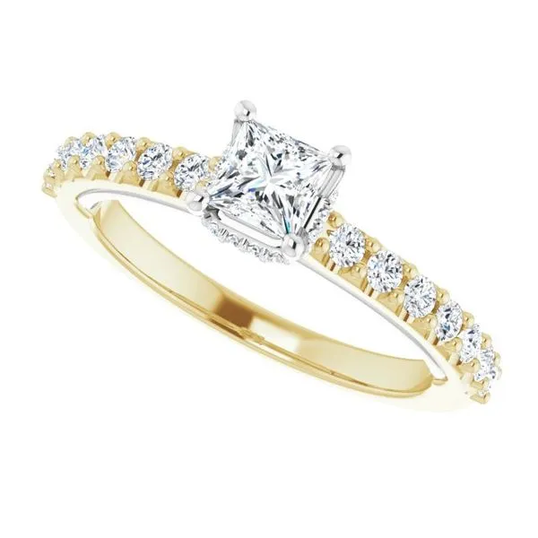Hidden Halo-Style Engagement Ring Image 5 Austin's Fine Diamonds & Jewelry Lyndhurst, NJ