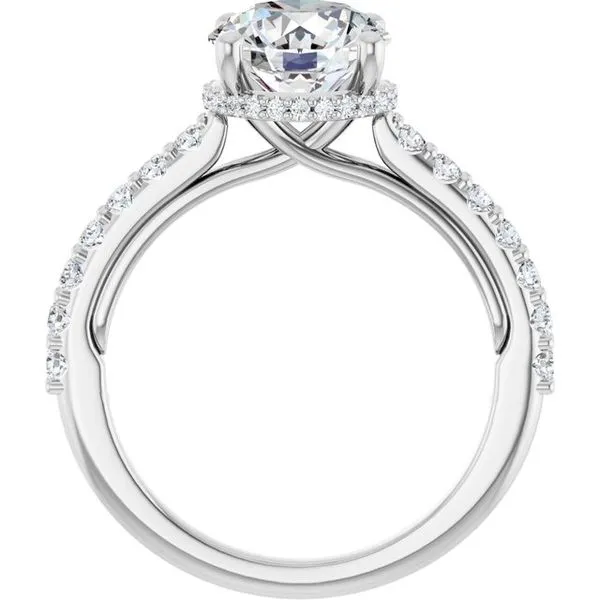 Hidden Halo-Style Engagement Ring Image 2 Clater Jewelers Louisville, KY