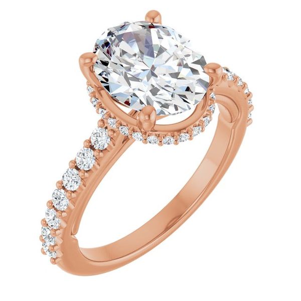 Hidden Halo-Style Engagement Ring