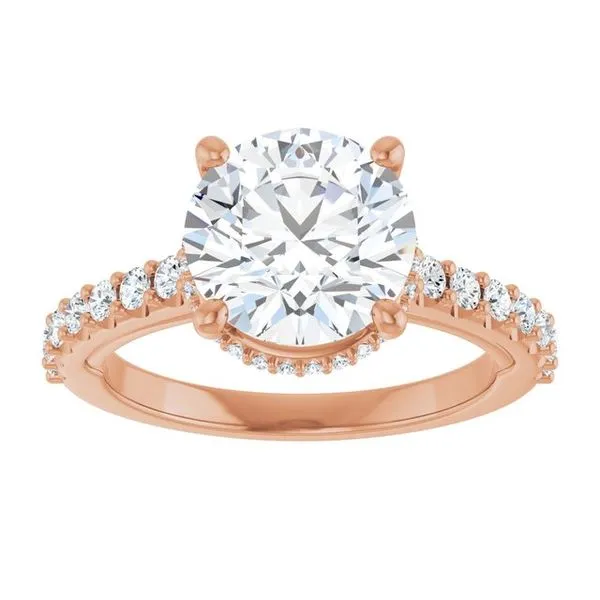 Hidden Halo-Style Engagement Ring Image 3 Clater Jewelers Louisville, KY