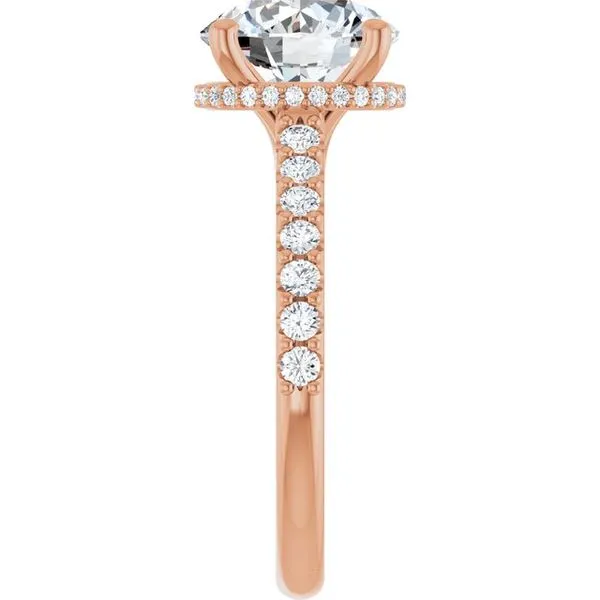 Hidden Halo-Style Engagement Ring Image 4 Raleigh Diamond Fine Jewelry Raleigh, NC