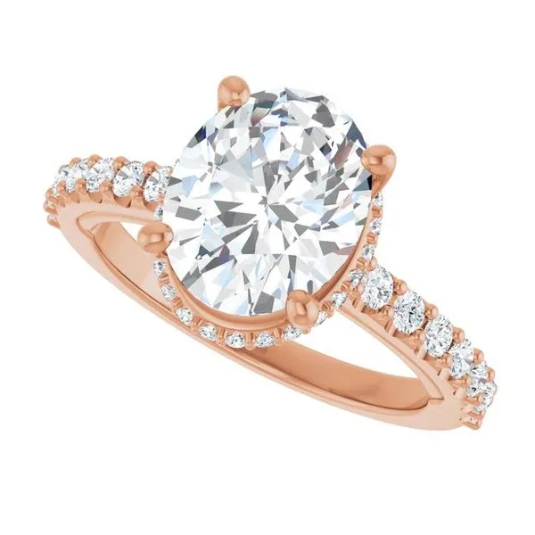 Hidden Halo-Style Engagement Ring Image 5 Clater Jewelers Louisville, KY