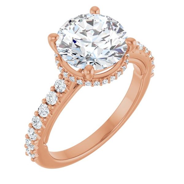 Hidden Halo-Style Engagement Ring