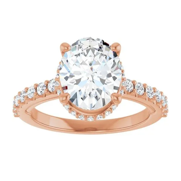 Hidden Halo-Style Engagement Ring Image 3 Austin's Fine Diamonds & Jewelry Lyndhurst, NJ