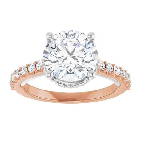 Hidden Halo-Style Engagement Ring Image 3 Raleigh Diamond Fine Jewelry Raleigh, NC