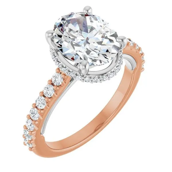 Hidden Halo-Style Engagement Ring Hudson Valley Goldsmith New Paltz, NY