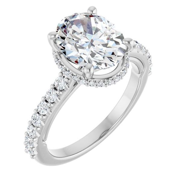 Hidden Halo-Style Engagement Ring