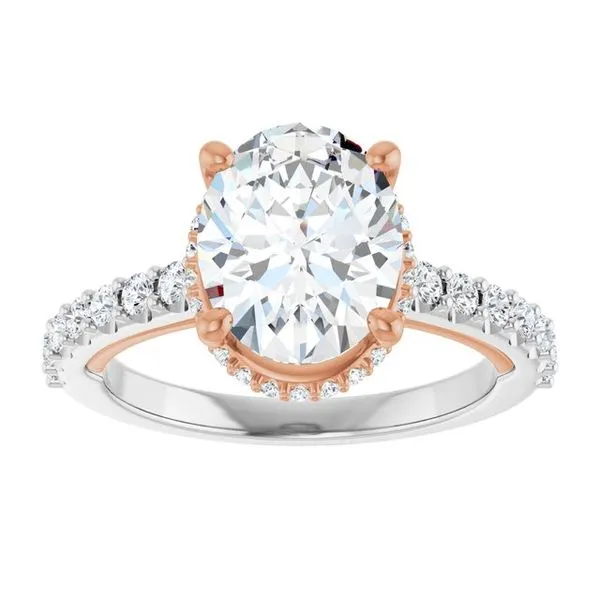 Hidden Halo-Style Engagement Ring Image 3 J. West Jewelers Round Rock, TX