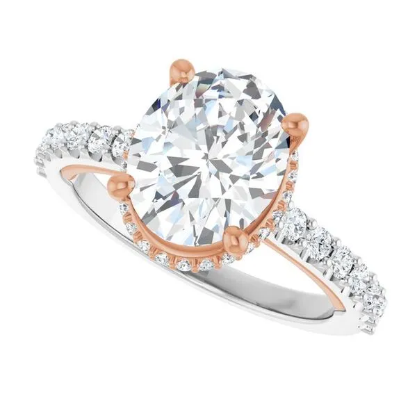 Hidden Halo-Style Engagement Ring Image 5 J. West Jewelers Round Rock, TX